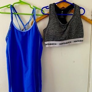 Ivivva 14 and new balance sports bra sm/m